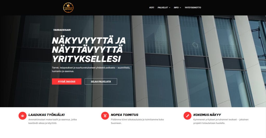 Tarrakeisarin verkkosivut